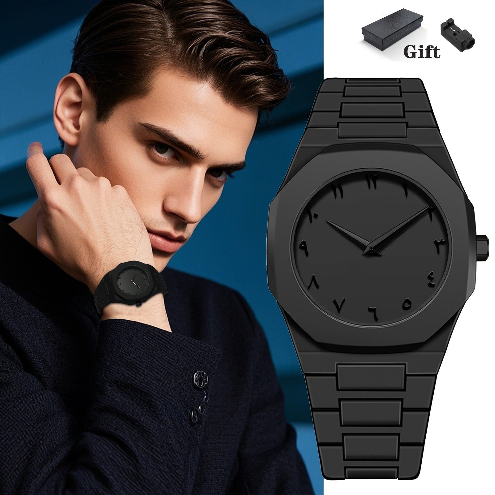 reloj negro mate