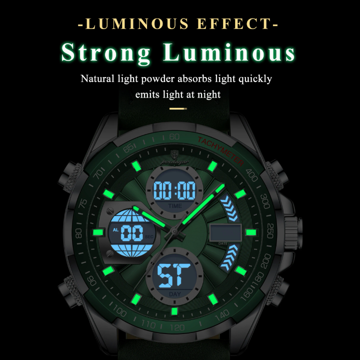 Reloj para hombre poedegar - Cuarzo de lujo