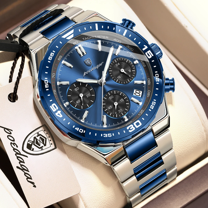Reloj luminoso impermeable poedegar - cuarzo de lujo